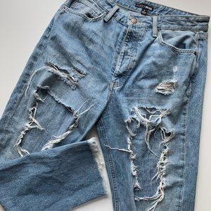 Destroyed Mom Jeans - Fashion Nova